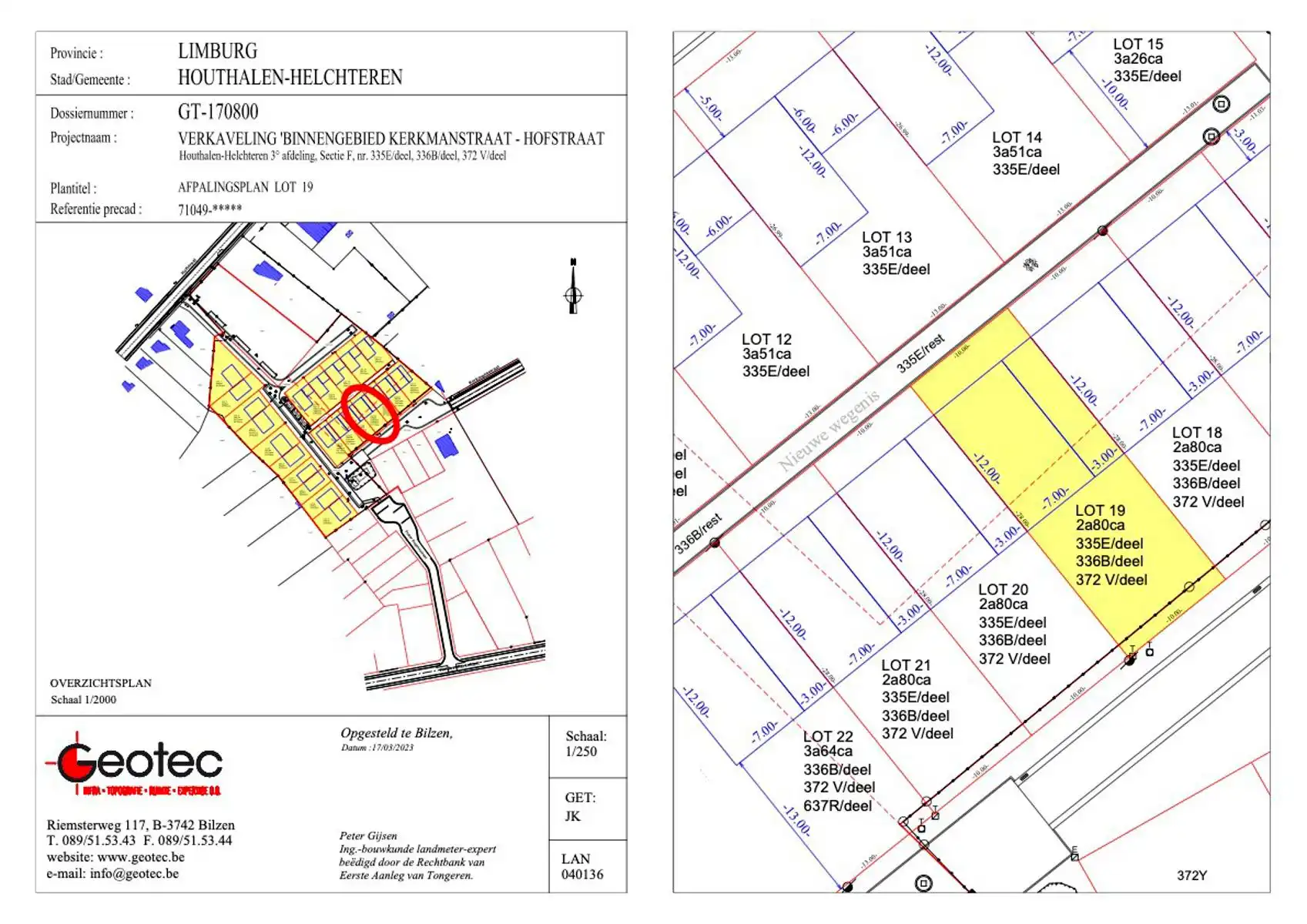 Grond te koop Jos Tijsmansstraat - 3530 Houthalen-Helchteren
