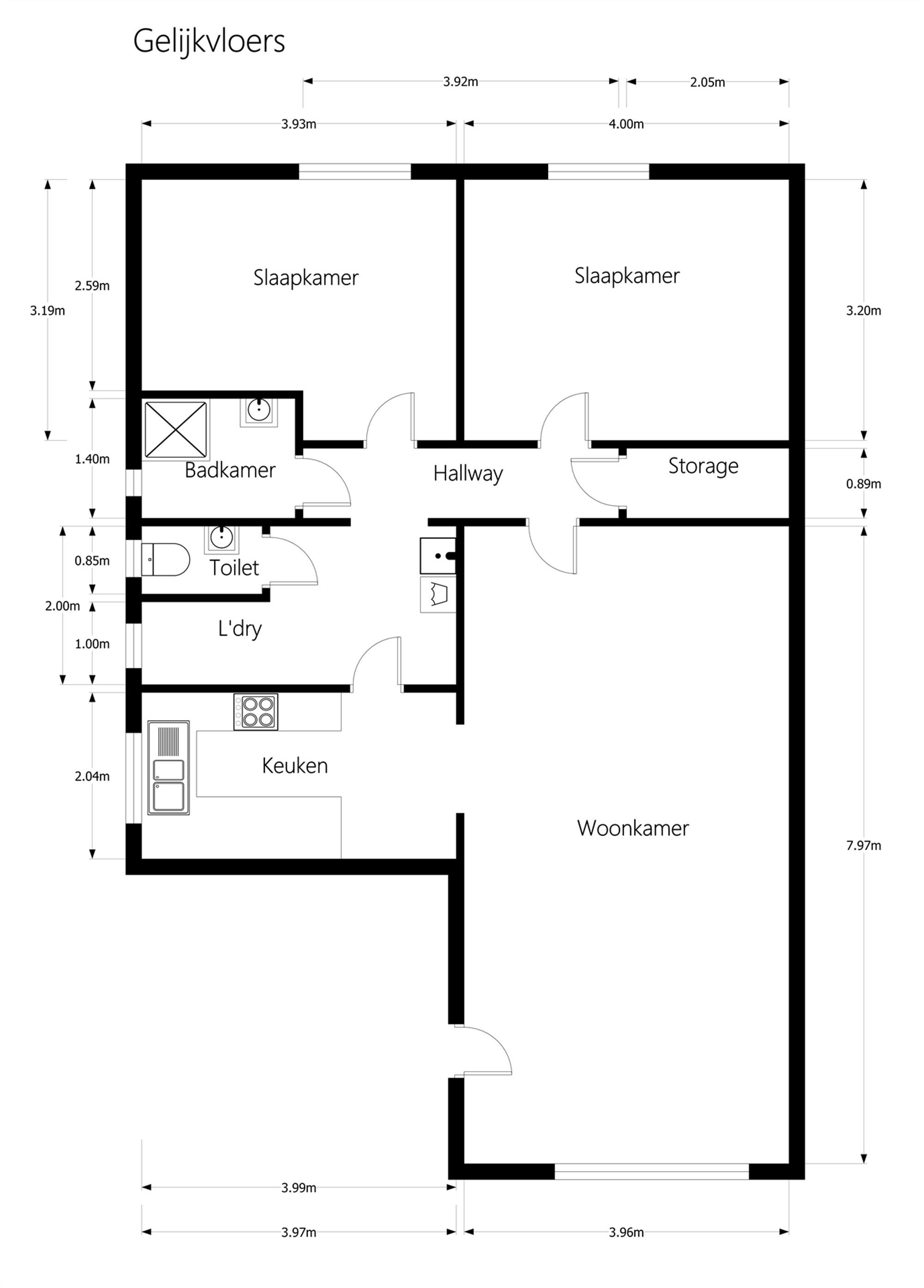 OP TE FRISSEN GELIJKVLOERS APPARTEMENT (92M²) MET 2 SLAAPKAMERS EN BIJHORENDE GARAGE IN DE NABIJHEID VAN LEOPOLDSBURG CENTRUM foto 18