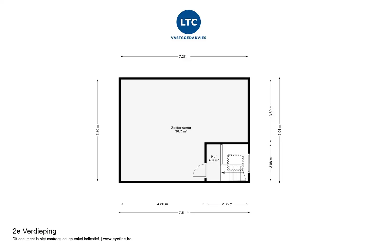 Op te frissen rijwoning op de Tiense stadsrand met tuin en 2 parkeerplaatsen foto 30
