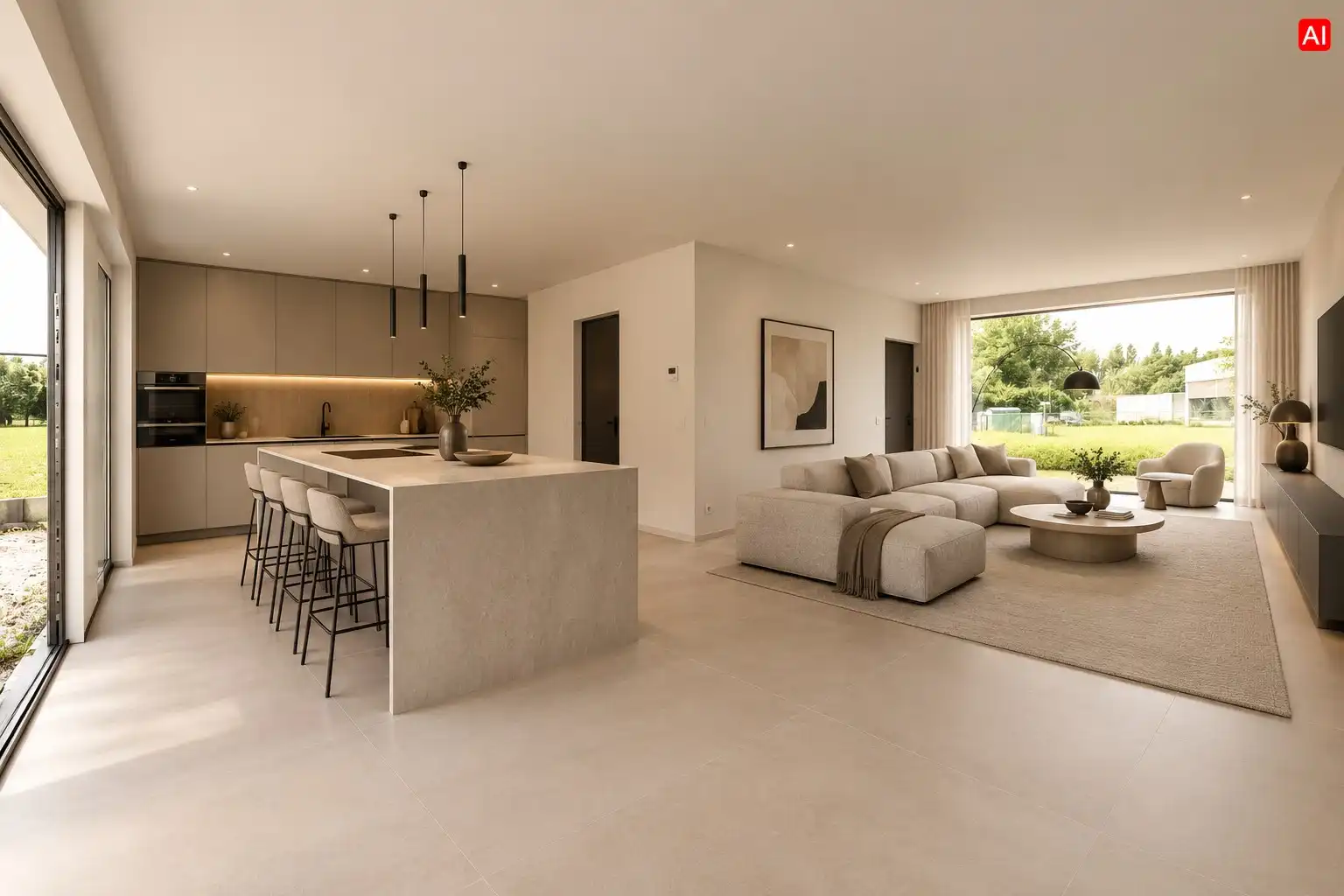 PRACHTIGE MODERNE WONING MET TUIN | GARAGE EN BIJGEBOUW (24 m²) foto 3