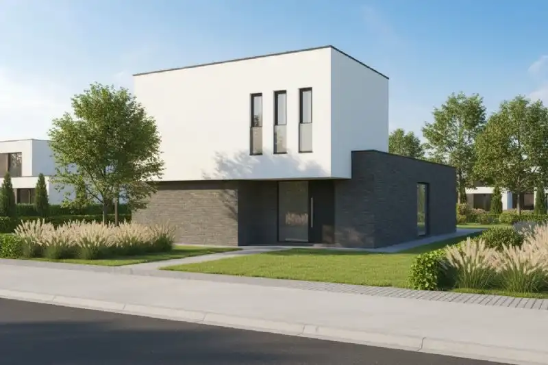 Nieuw te bouwen alleenstaande woning te Ruien. foto {{pictureIndex}}