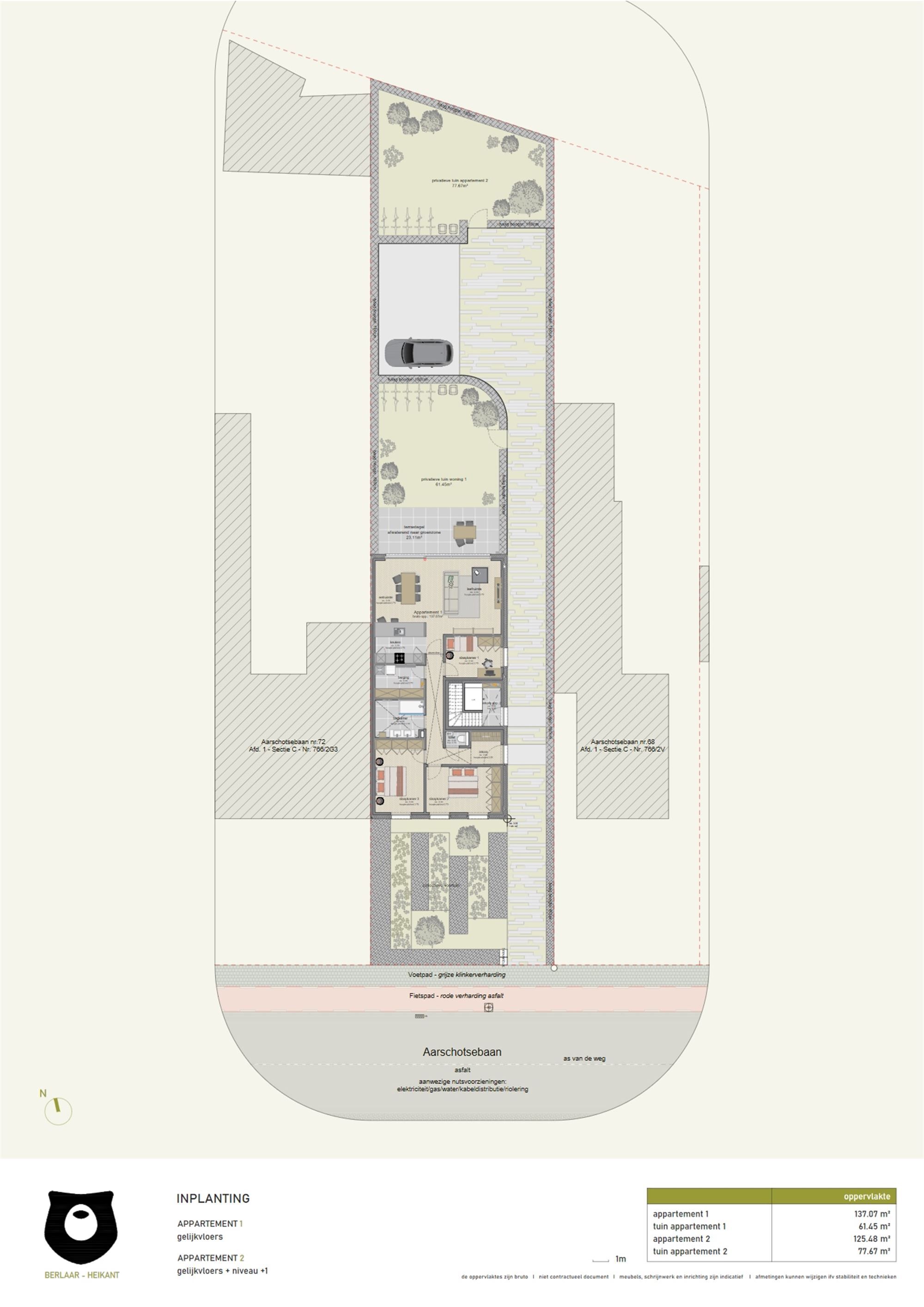 Gelijkvloers appartement met 3 slaapkamers en tuin foto 9