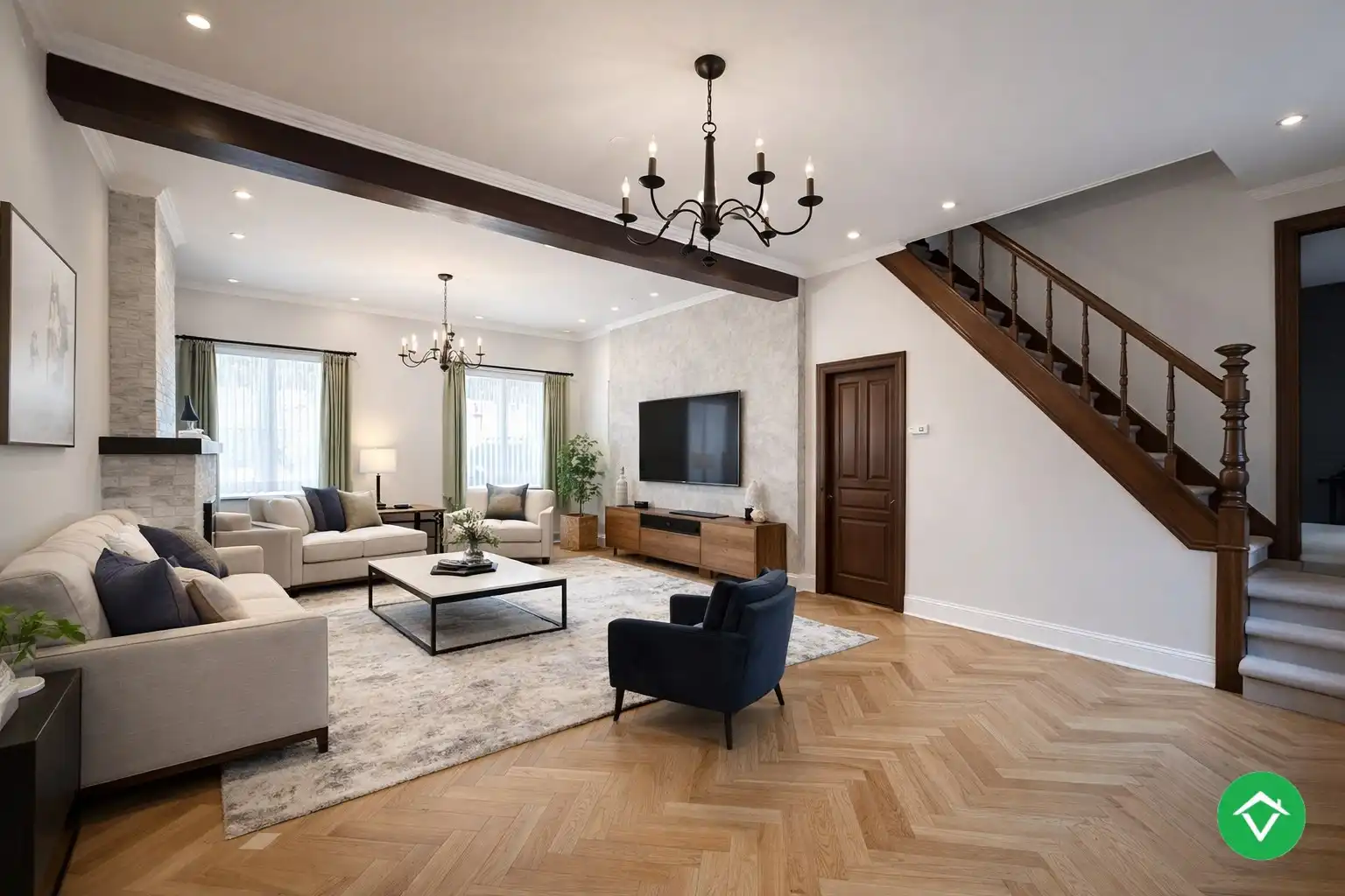 Ruime woning met 5 slaapkamers, garage en diepe tuin te Houthulst foto 4