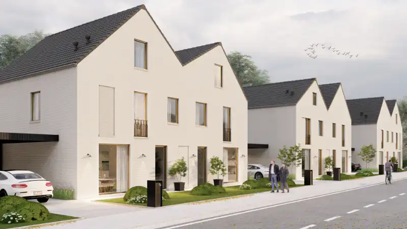 Energiezuinige halfopen nieuwbouwwoning met carport foto {{pictureIndex}}