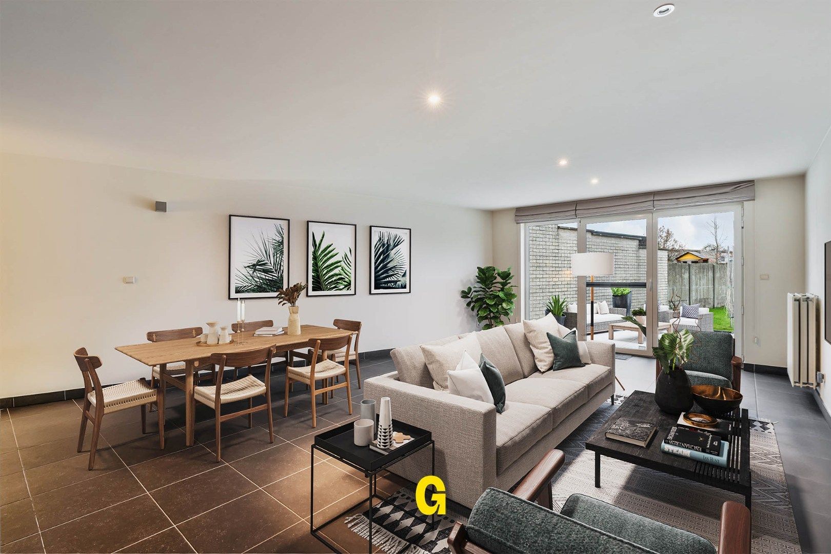 Degelijke instapklare rijwoning met drie slaapkamers, inpandige garage en tuin met terras vlakbij het centrum van Bilzen foto 3