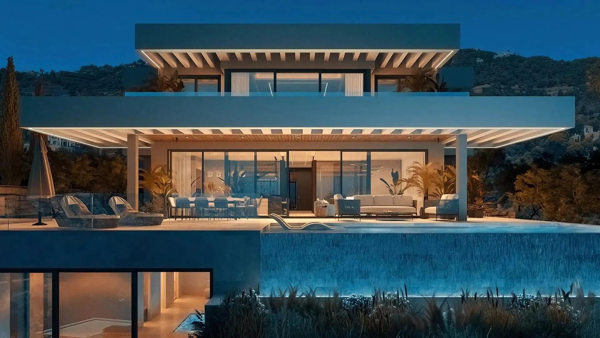 Architectonisch meesterwerk in Benahavís – luxe nieuwbouwvilla met panoramisch zeezicht en privé spa foto 21