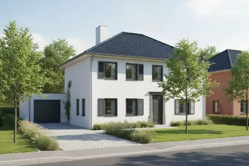 Nieuw te bouwen alleenstaande woning te Ardooie. foto {{pictureIndex}}