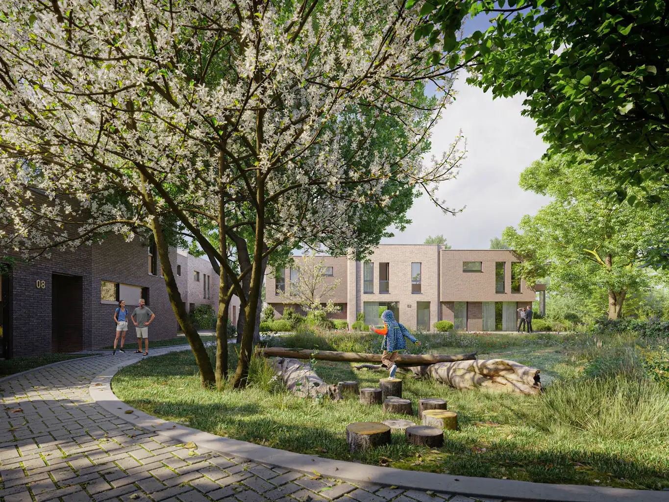 Woonerf met 12 doorzonwoningen foto 3