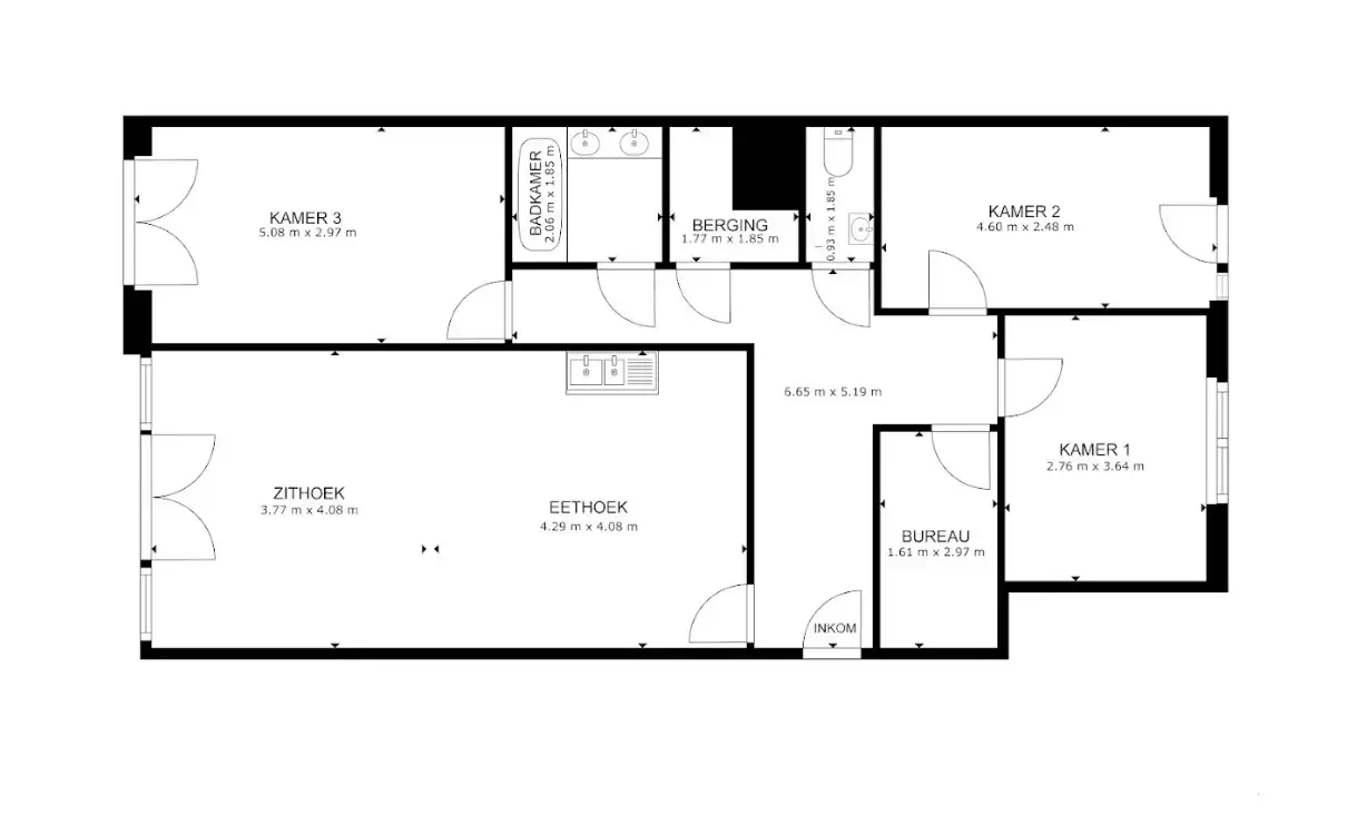 Ruim en lichtrijk 3-slaapkamer appartement in Haren foto 13