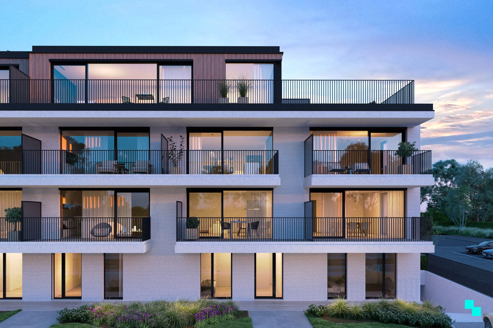 Een modern woonproject tussen Merelbeke en Gent foto {{pictureIndex}}