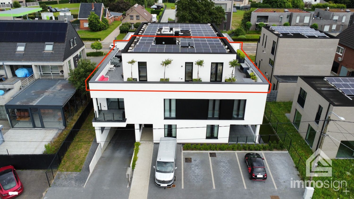 Hoogwaardig afgewerkt penthouse met zeer groot terras te Boekt! foto 36