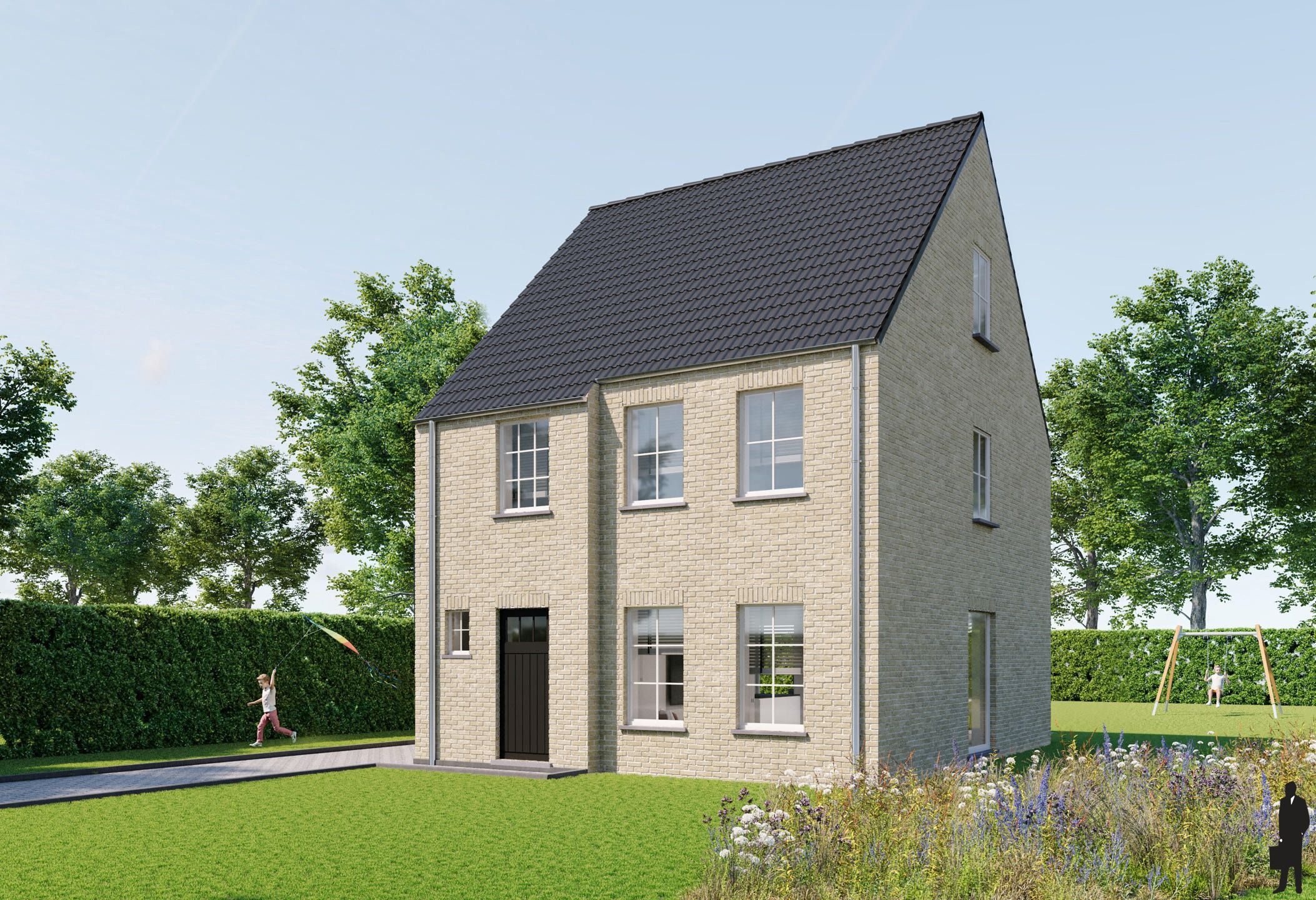 Nieuwbouwwoning met 3 slpk. op perceel van ca. 605m² foto {{pictureIndex}}
