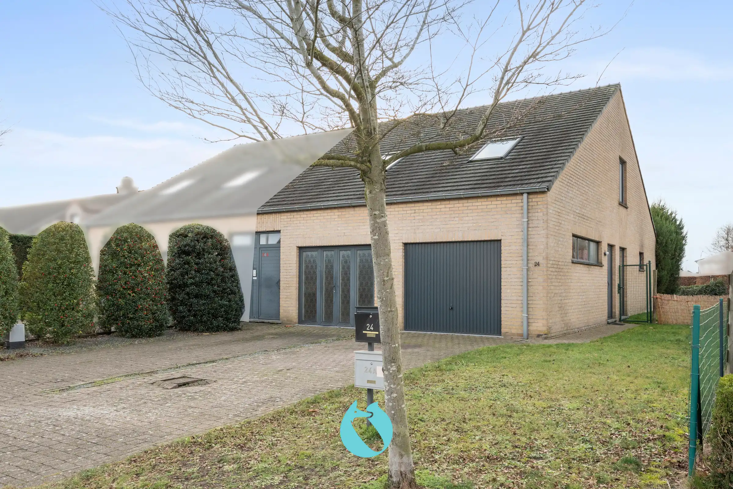 Gelijkvloers appartement met 2 slpks, tuin en garage foto 17