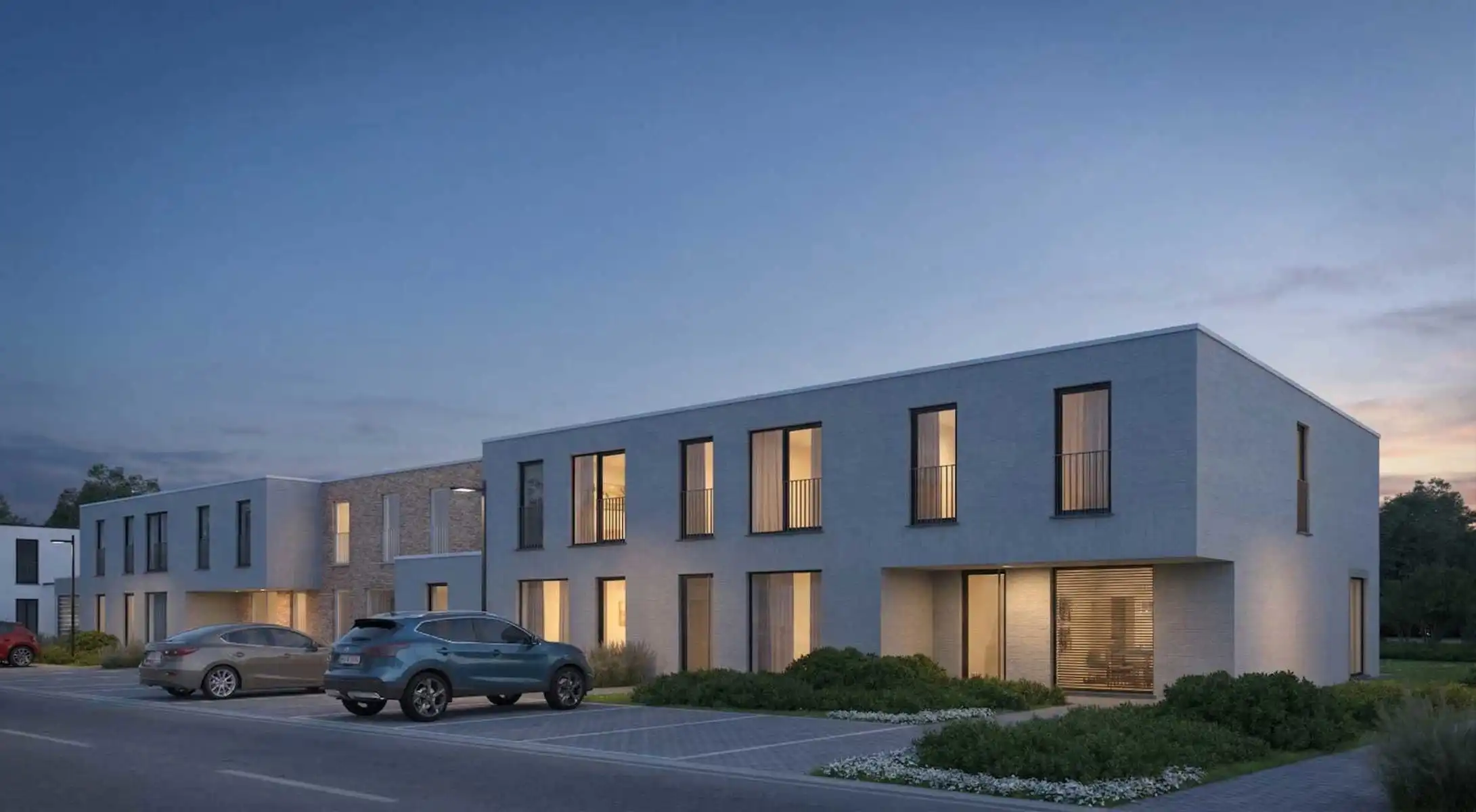 Moderne nieuwbouwwoningen aan de kust foto 6