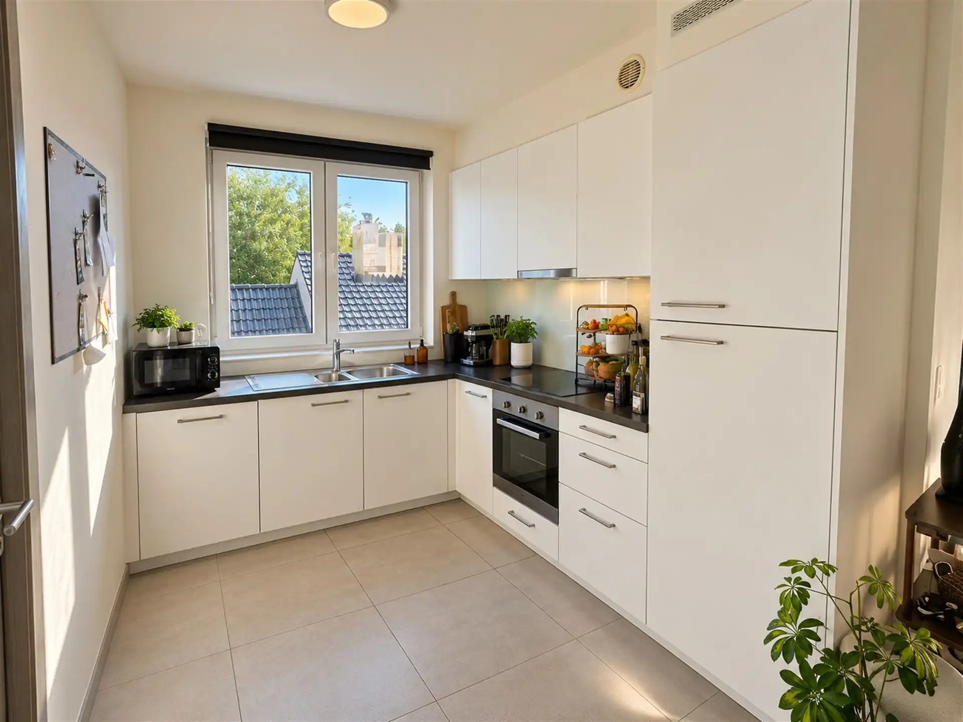 Duplex-appartement met 2 slaapkamers nabij centrum Erembodegem foto 3