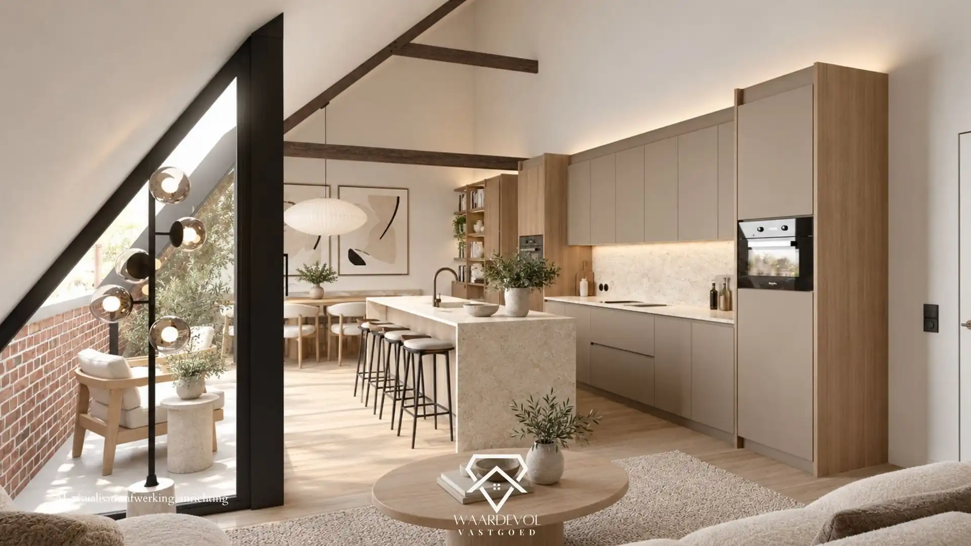 Wonen met karakter: stijlvol appartement in Laarne (2% registratierechten!) foto {{pictureIndex}}