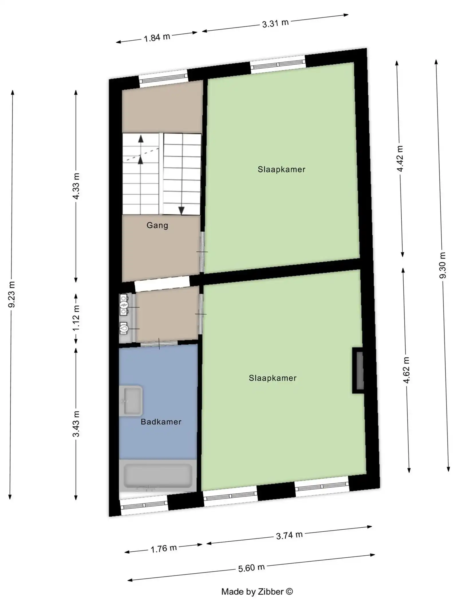 Praktijk + triplexappartement (3 slaapkamers & 2 badkamers) te centrum Halle  foto 20