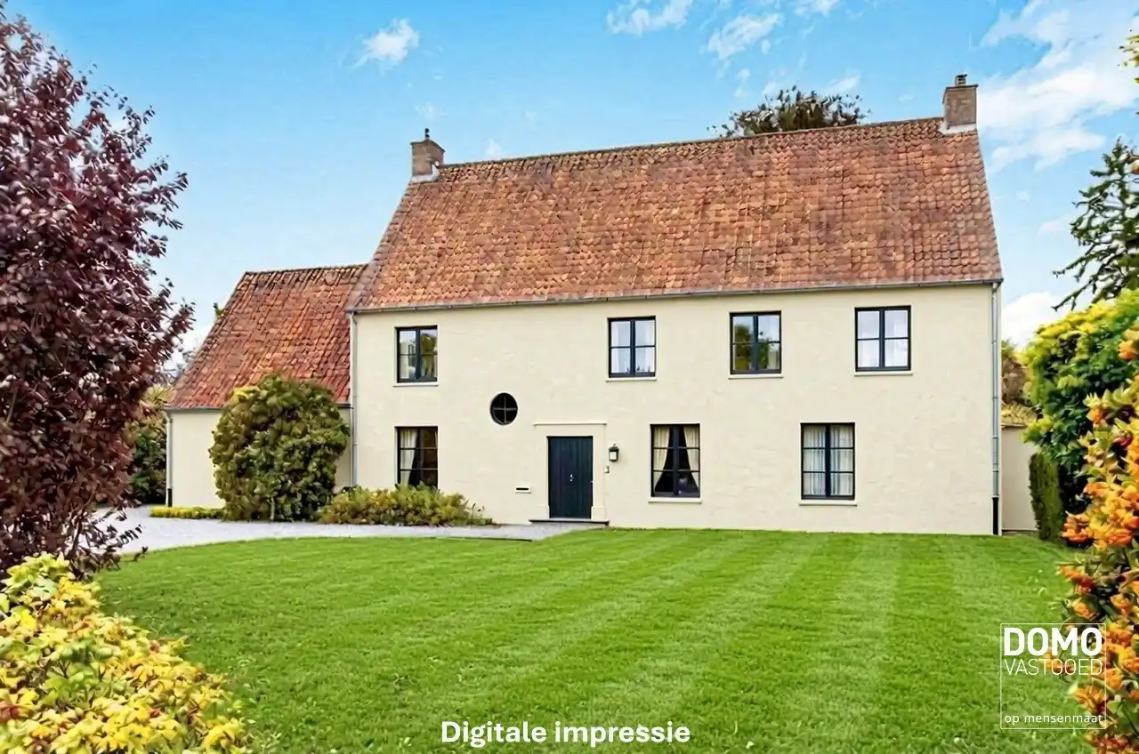 Exclusieve statige open bebouwing met zuid gerichte tuin in het centrum van Kermt (Hasselt) foto {{pictureIndex}}