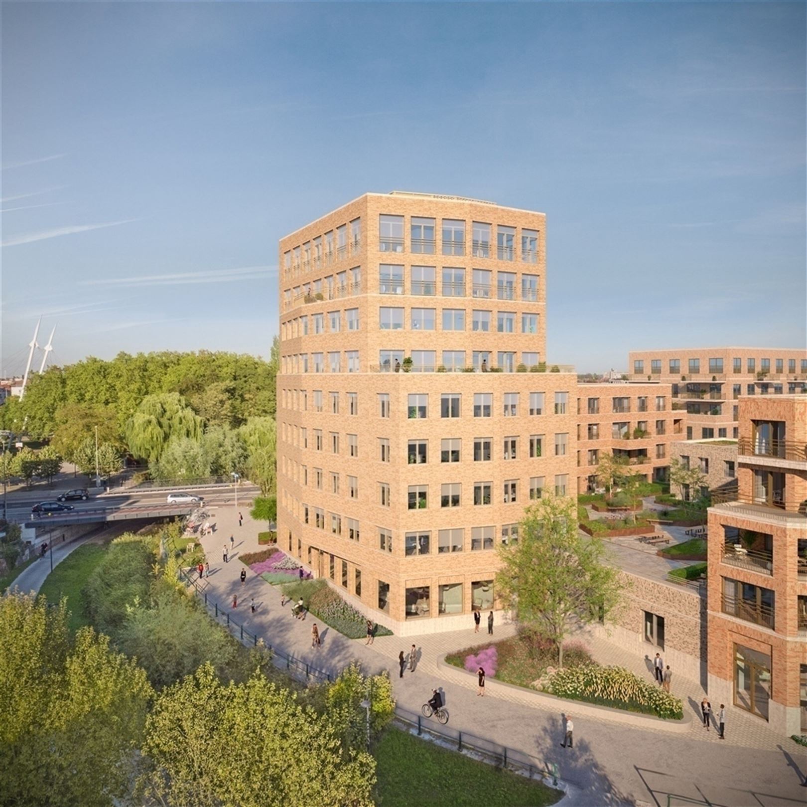 Nieuwbouwkantoren nabij het Gentse stadscentrum Keizerpoort tussen 192m² en 575m² foto 4