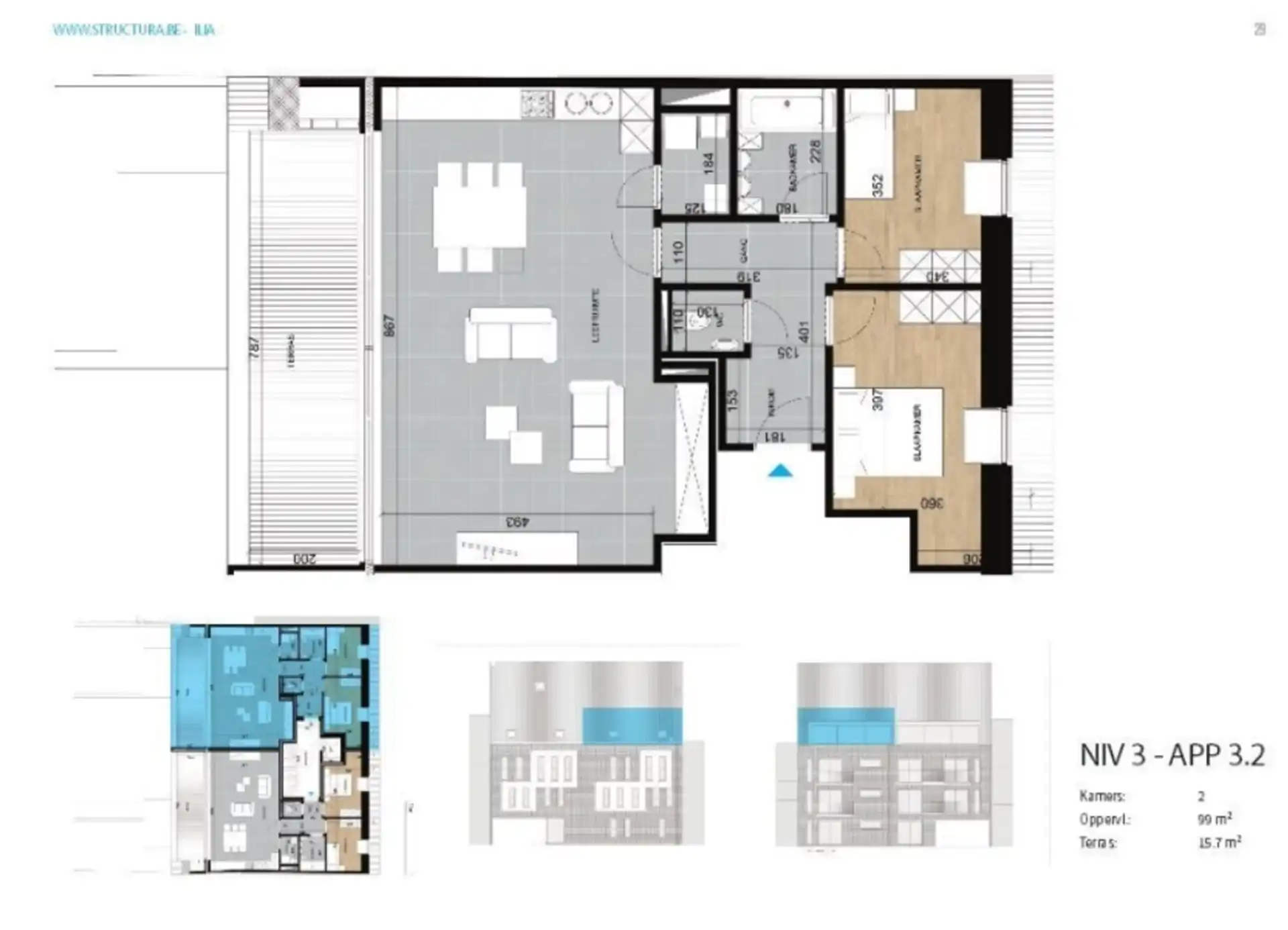 appartement met ruim terras te Merchtem centrum foto 16