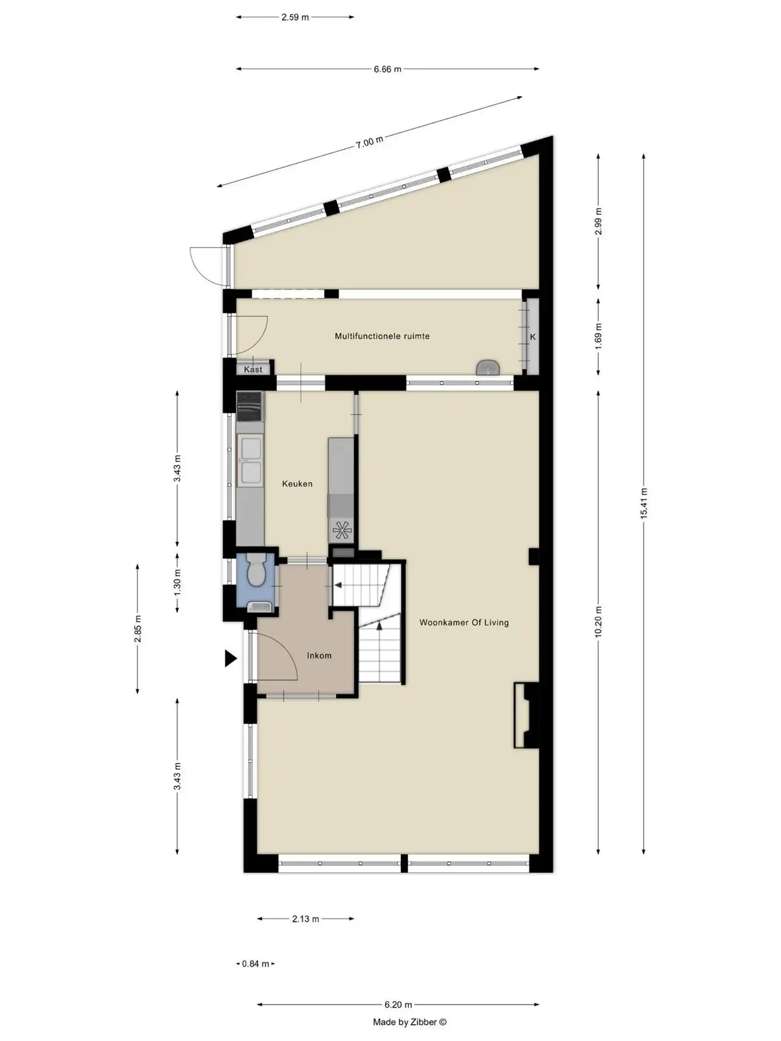 Ruime 3-gevelwoning met 4 à 5 slaapkamers, grote garage en dubbele straattoegang foto 3