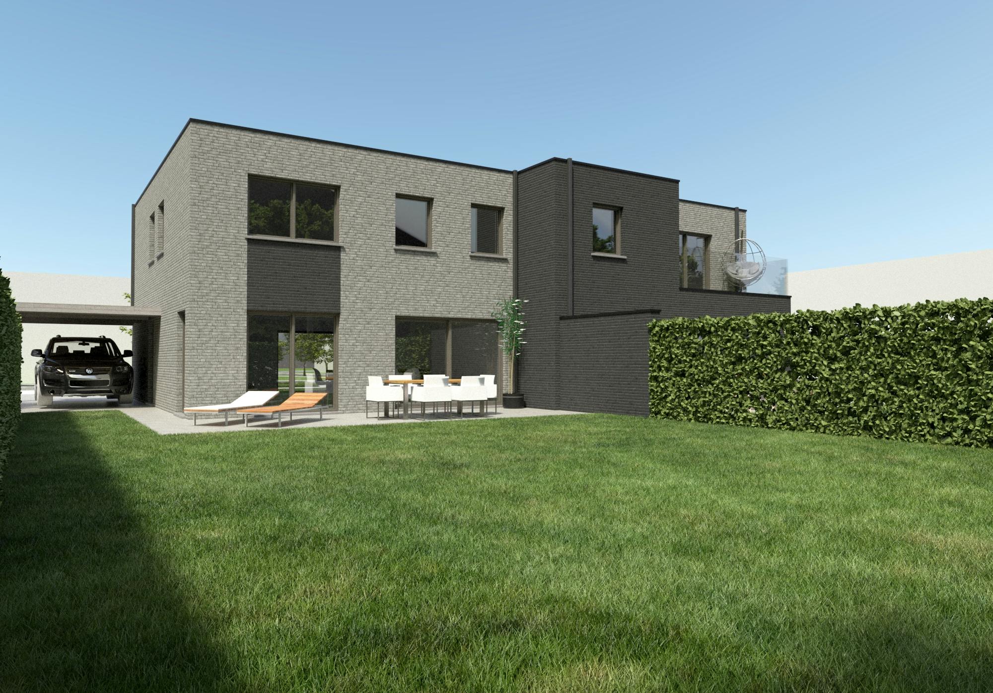 Halfopen nieuwbouwwoningen in centrum Kaprijke foto 2