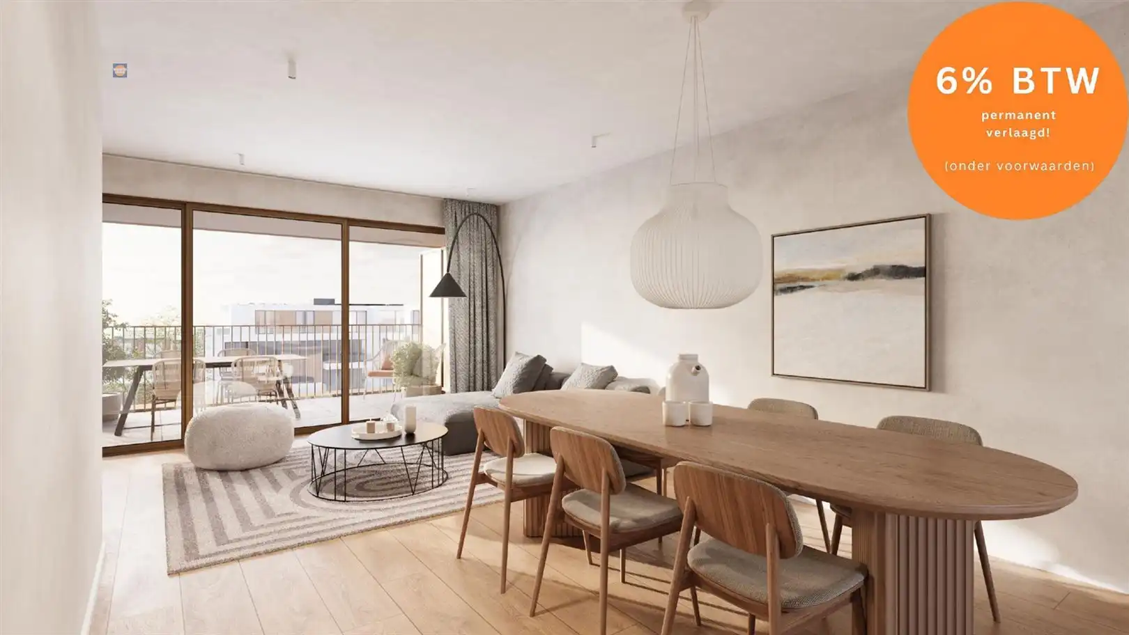 Modern appartement op de eerste verdieping met twee slaapkamers foto {{pictureIndex}}