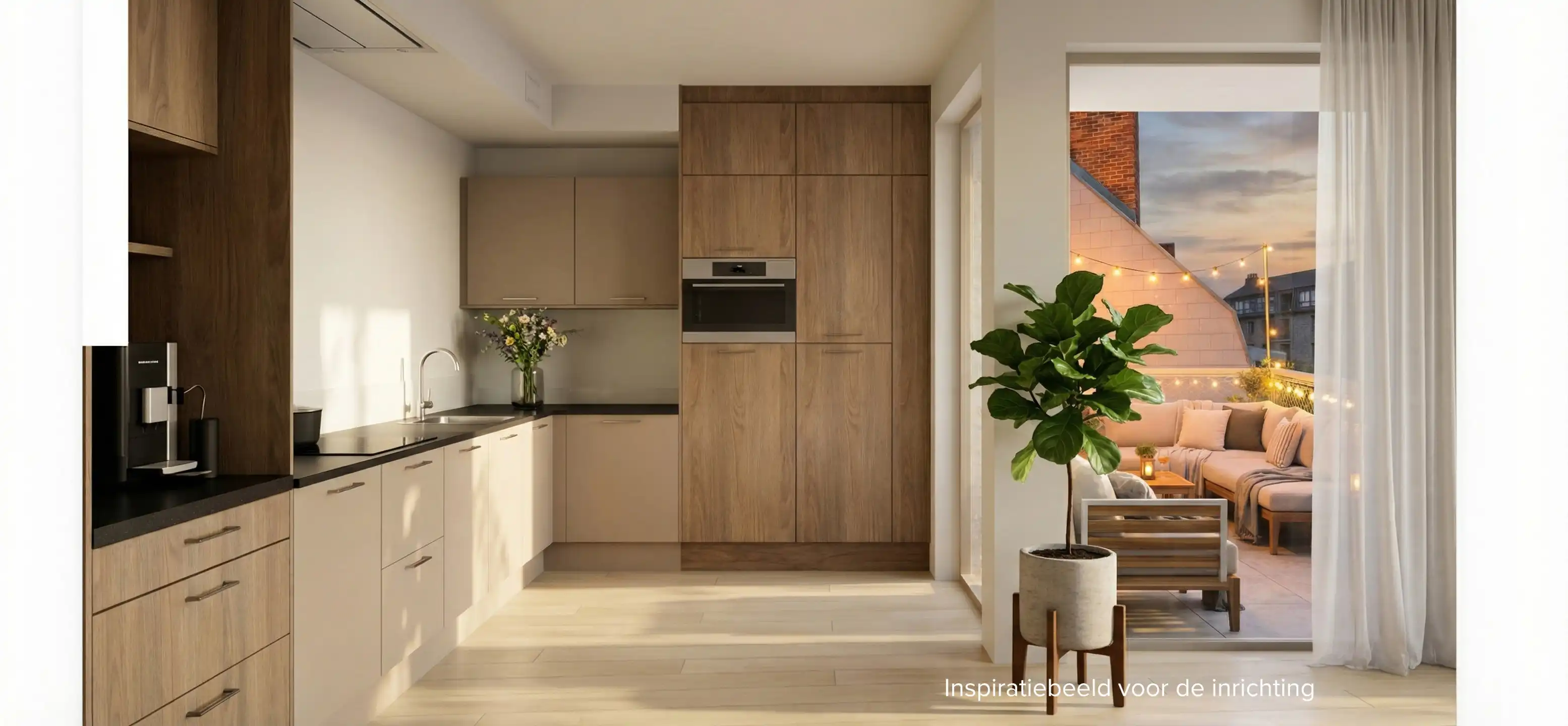 INSTAPKLAAR BEN-APPARTEMENT 100m², MET 2 SLAAPKAMERS foto 2