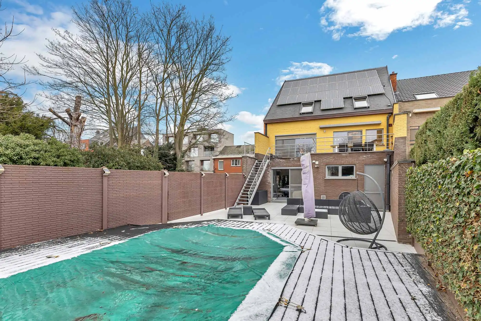 Woonst met 4 slpks en verwarmd zwembad in Erembodegem foto 11