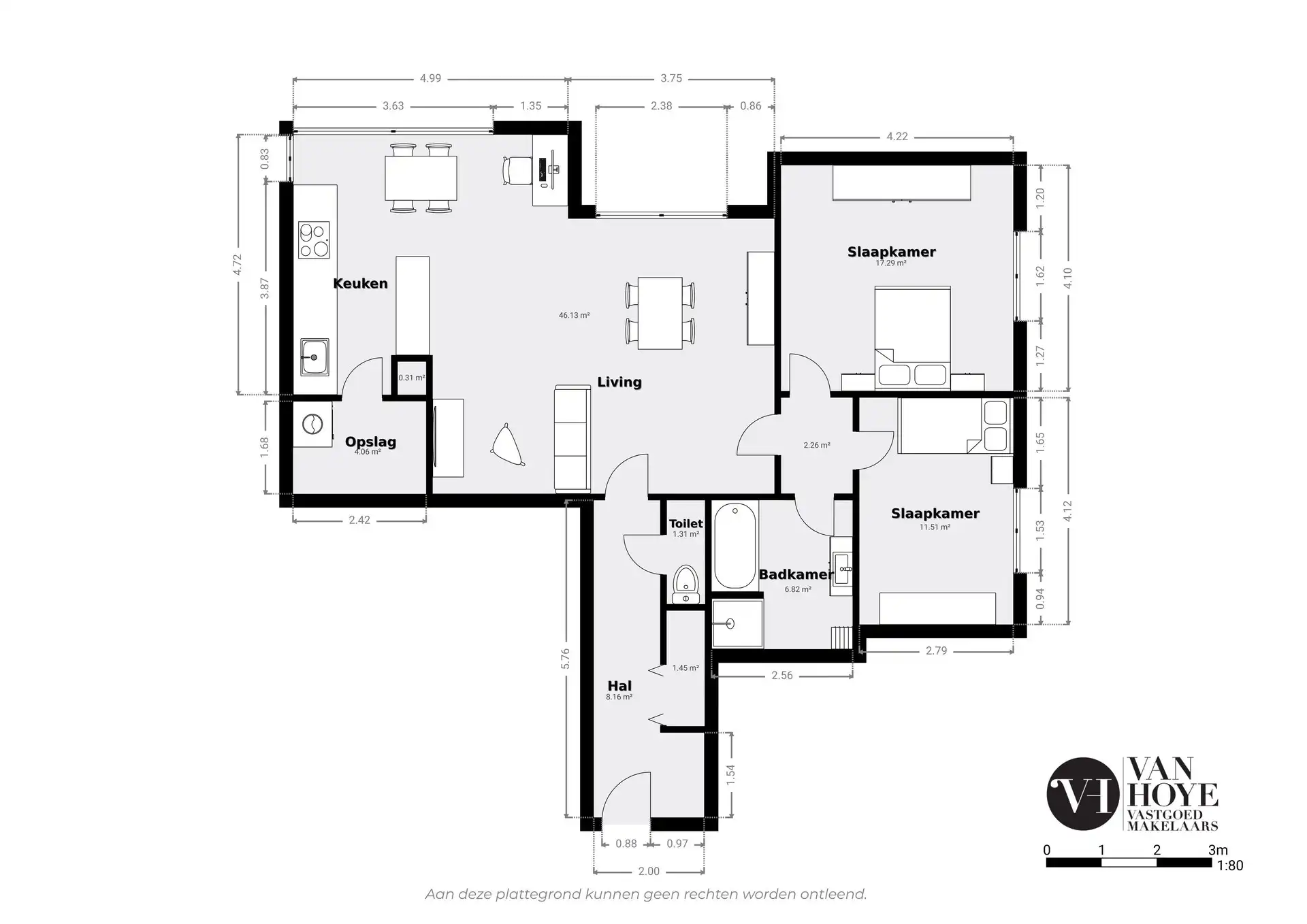 Zeer ruim en instapklaar 2-slaapkamerappartement nabij het Donkmeer te Berlare foto 21