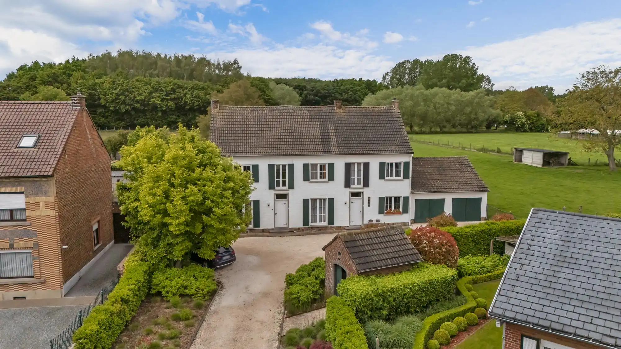 Charmewoningen met aanpalende weide te koop te Pajottegem! foto 5