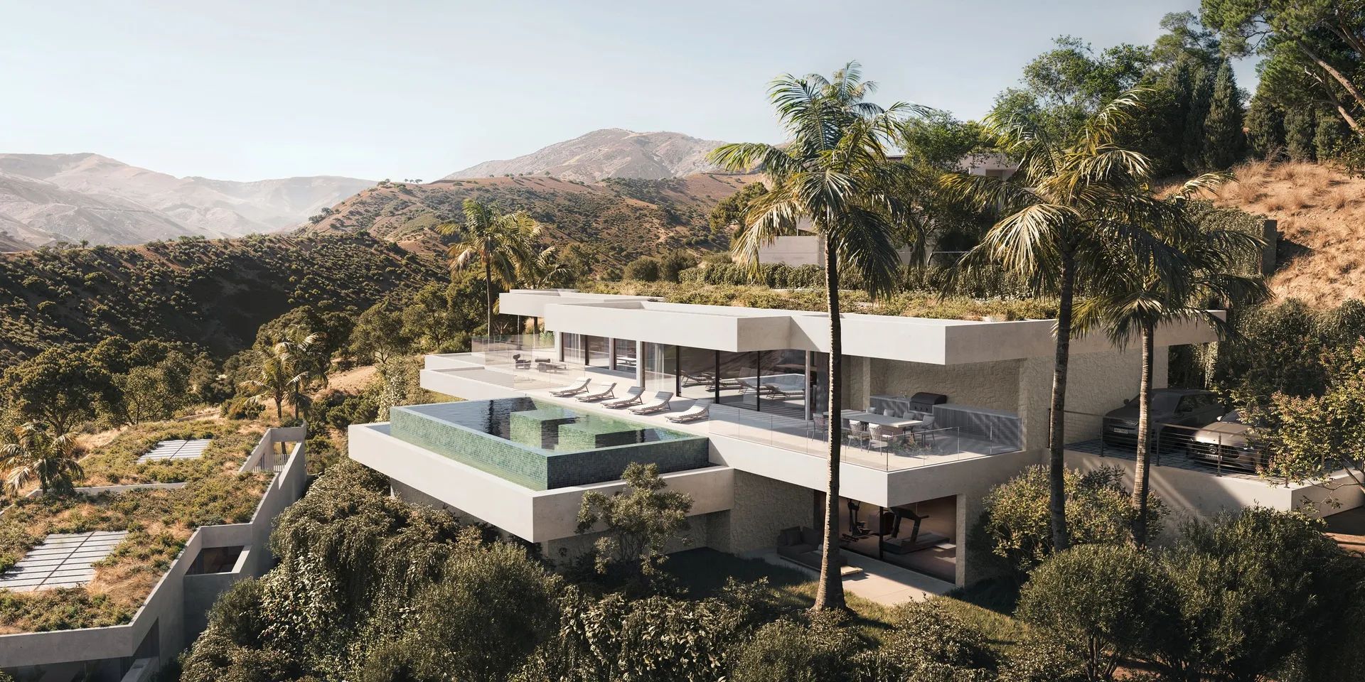 Adembenemende designvilla in Montemayor met panoramisch zeezicht en ongeëvenaarde luxe foto 5