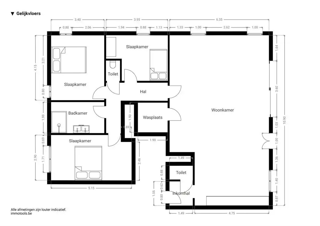 Luxueus gelijkvloers app met ruime tuin foto 21