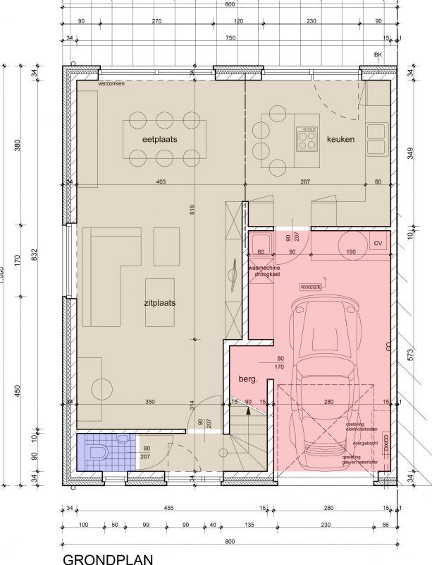 Nieuw te bouwen halfopen woning met vrije keuze van architectuur te Kluisbergen. foto 3