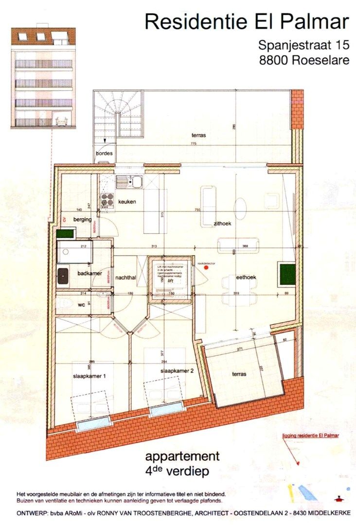 Prachtig dakappartement met twee slaapkamers, garage en twee terrassen met fenomenaal uitzicht te Roeselare foto 24