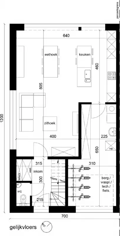 Nieuw te bouwen halfopen woning te Harelbeke. foto 3
