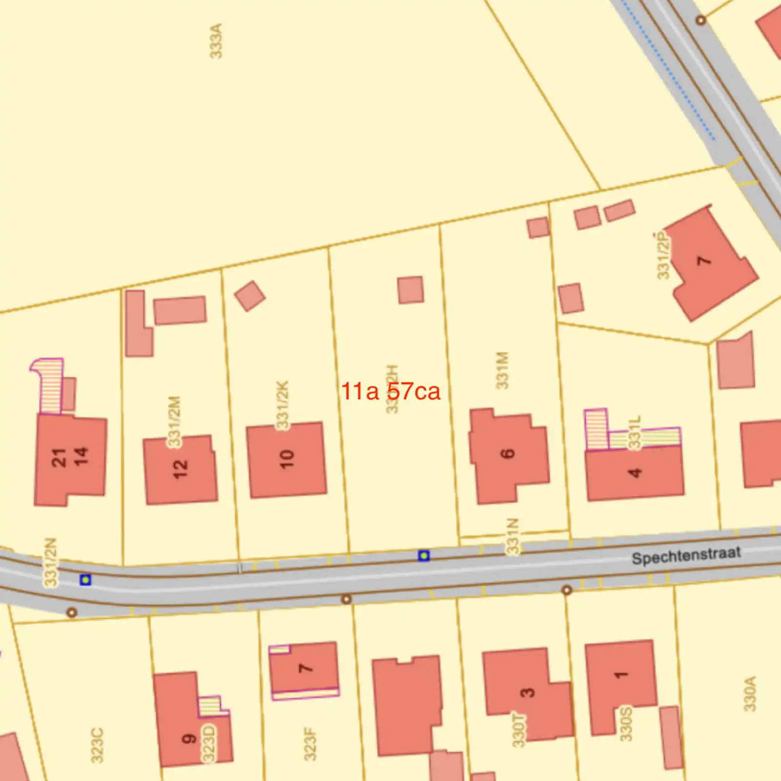 TE KOOP: Rustig gelegen perceel voor ééngezinswoning op 11a 57ca (Spechtenstraat – Hechtel) foto 6