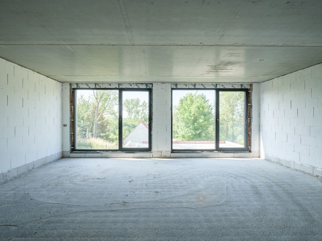 Architecturale casco-nieuwbouw bestaande uit een uitzonderlijke stapelwoning met onderliggende garage en adembenemende zichten over de Scheldevallei. foto 14