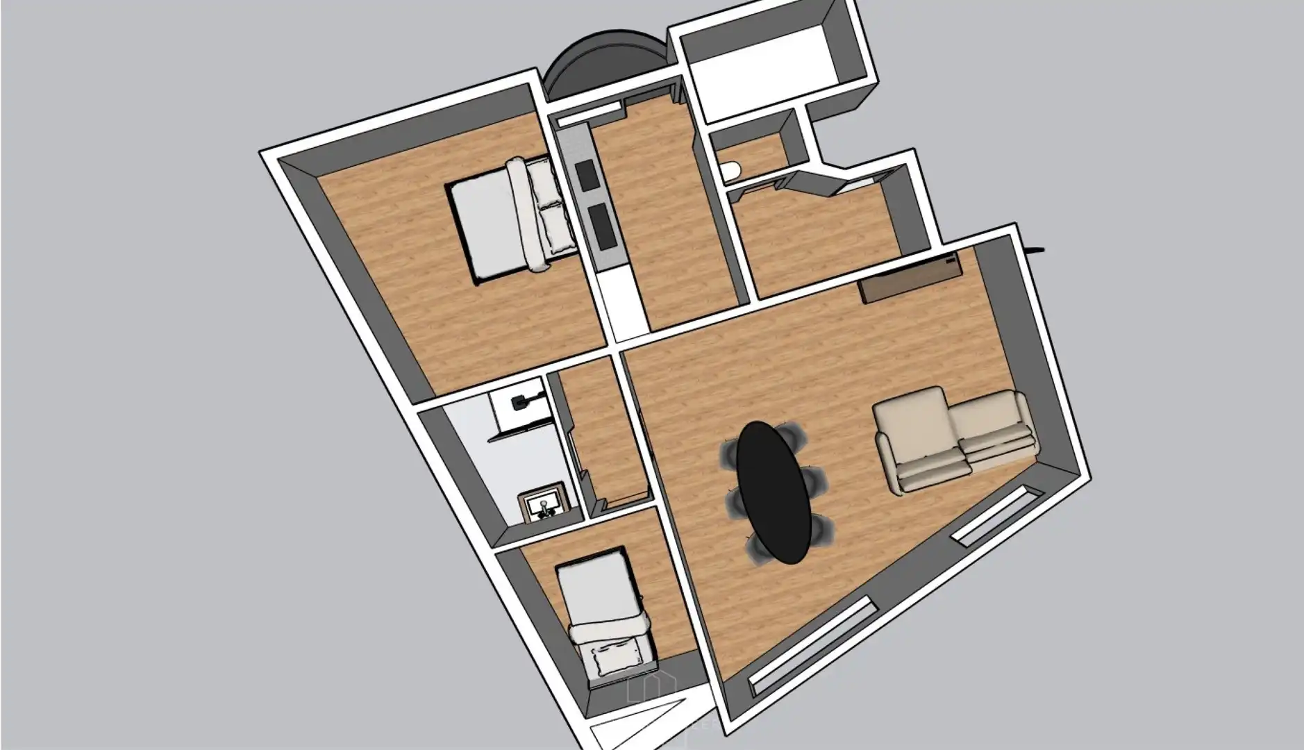 Vernieuwd 2-slaapkamerappartement in Bornem-centrum foto 3