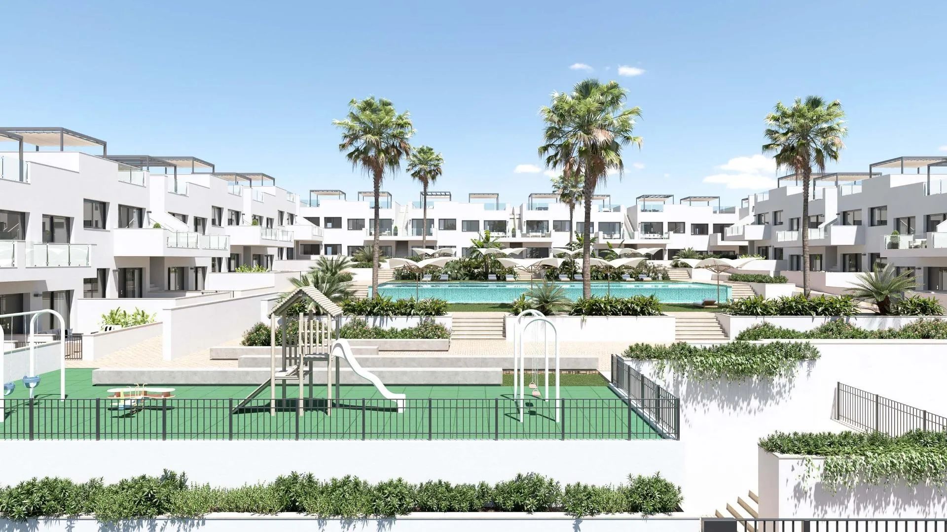 Luxe nieuwe appartementen met prachtig zicht op de roze lagune van Torrevieja! foto {{pictureIndex}}