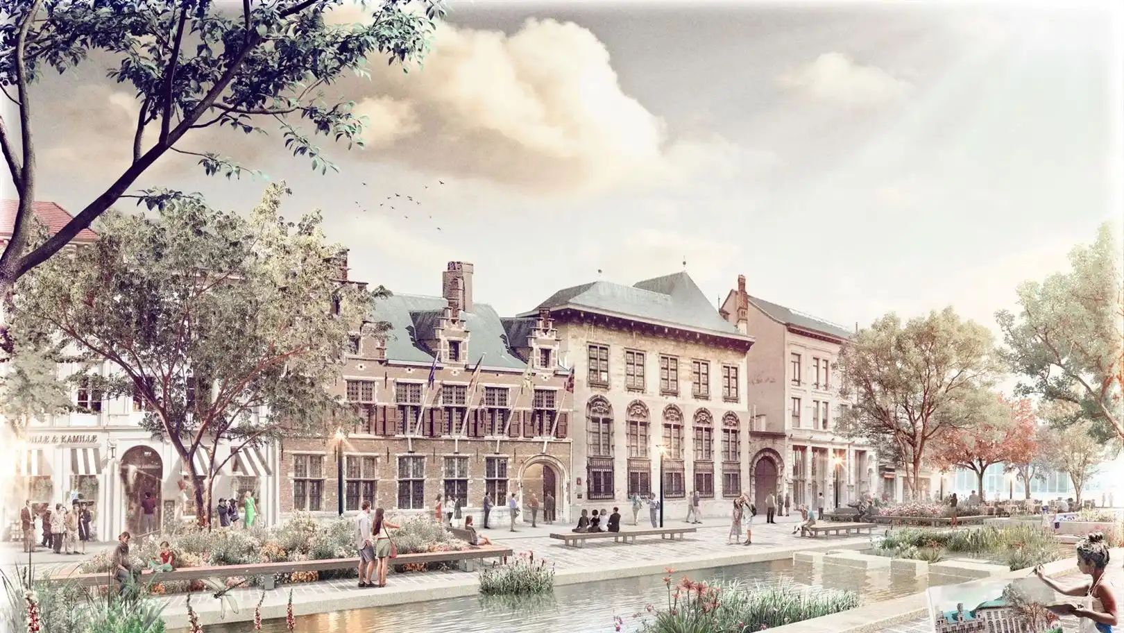 Hoekappartement met 1 SLK en zicht op de Wapper foto 13