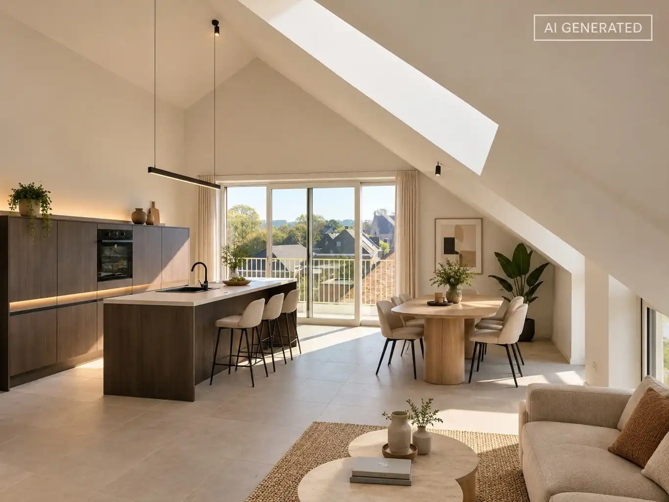 Penthouse met 2 slaapkamers foto {{pictureIndex}}