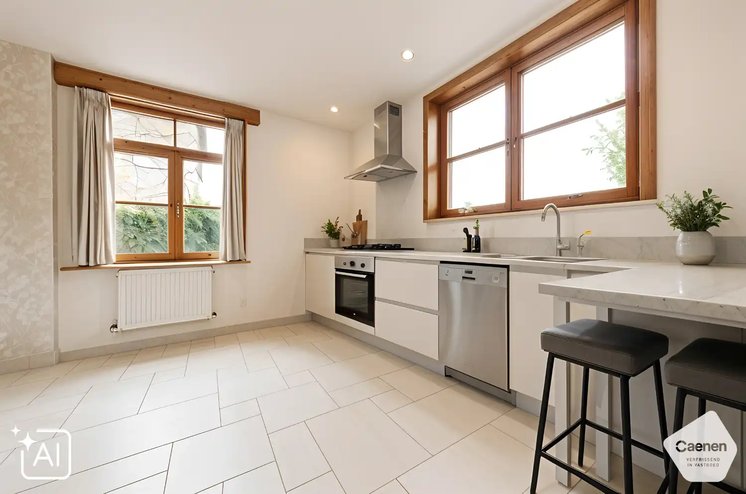 DE PANNE: Gezinswoning met 4 slaapkamers (waarvan 1 gelijkvloers), bureauruimte, 2 badkamers en tuin op 1.250m² totale grondopp. foto 8