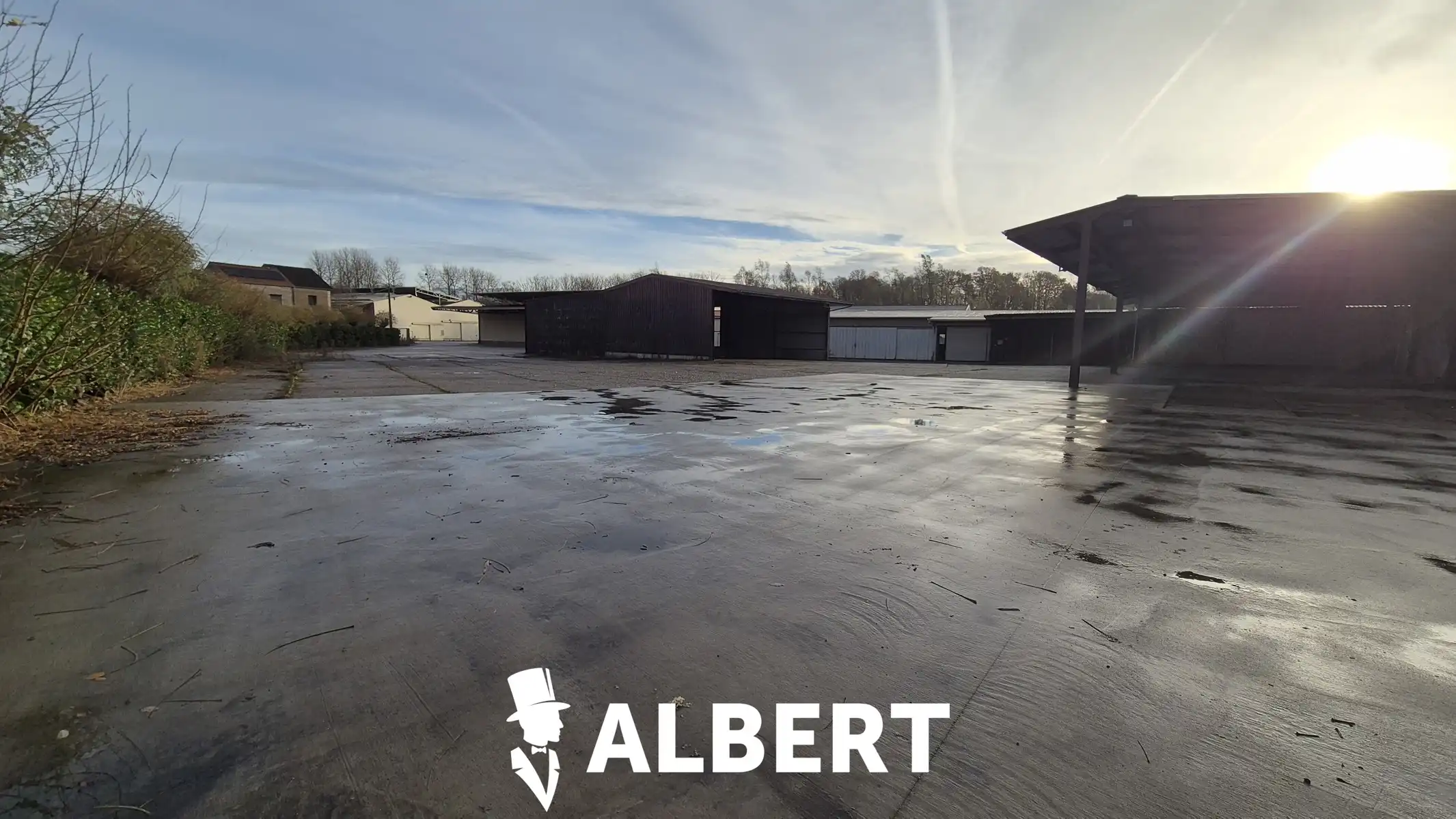 Unit 3 : gesloten loods met burelen foto 2