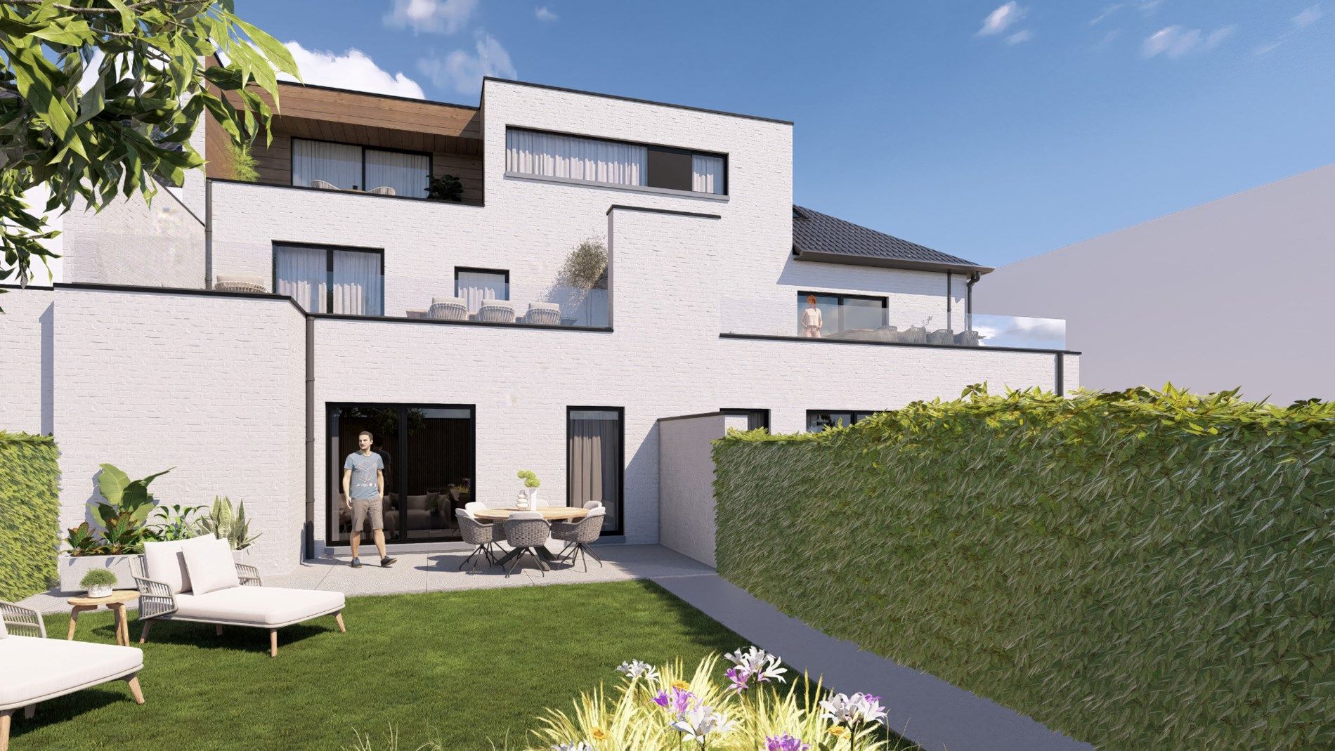 Gelijkvloers nieuwbouwappartement van 126,34m² met terras en tuintje foto 2