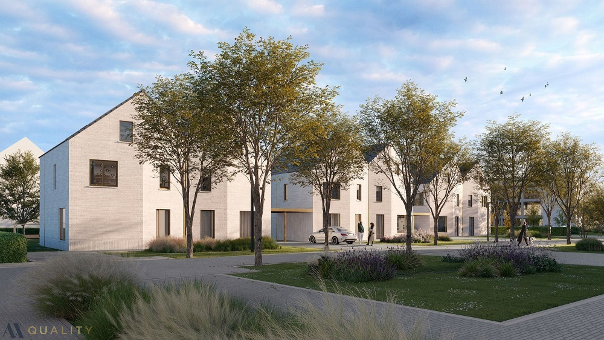 12 nieuwbouw Half-open BEN woningen met terras en zuiders georiënteerde tuinen aan de nieuw aan te leggen straat BELLEMAN foto 1