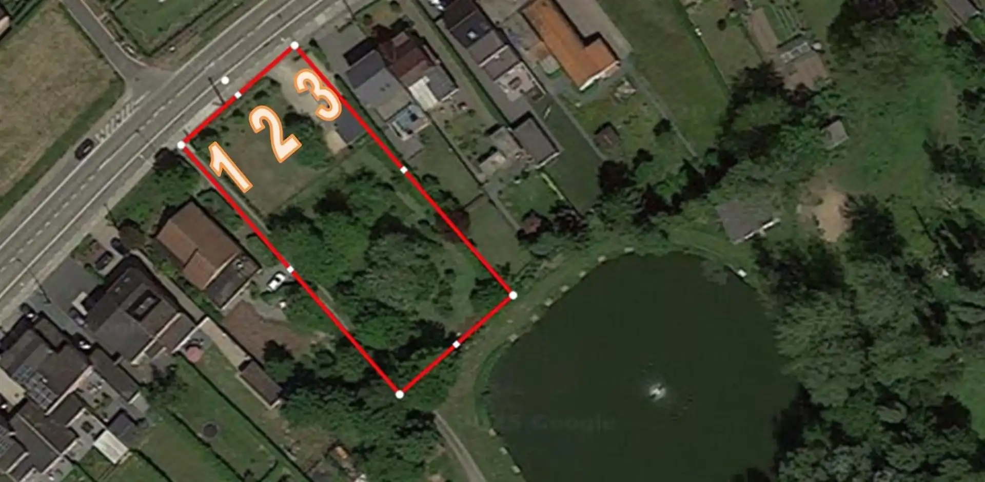 LOT 3 : bouwgrond voor halfopen bebouwing te koop foto 2