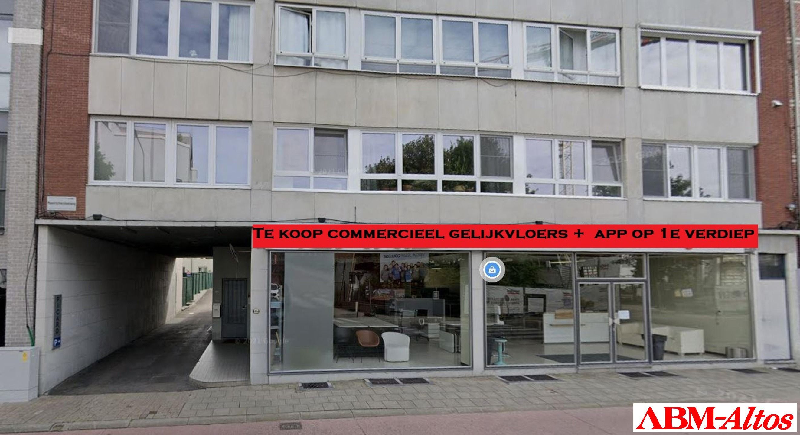 Opbrengsteigendom te koop met commercieel gelijkvloers en appartement foto 1