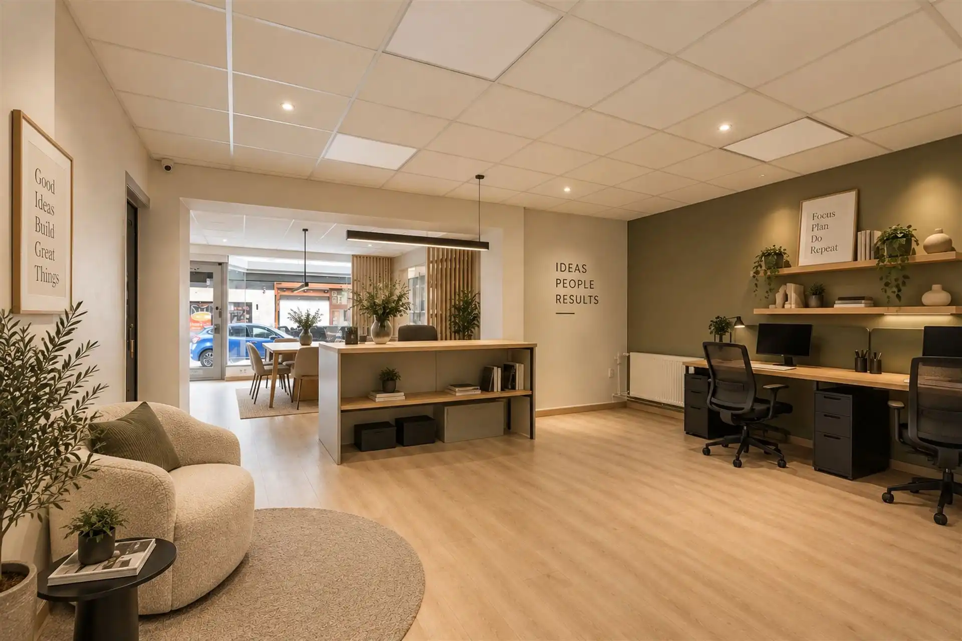 Handelspand met ruim duplex appartement, garage & terras foto 4