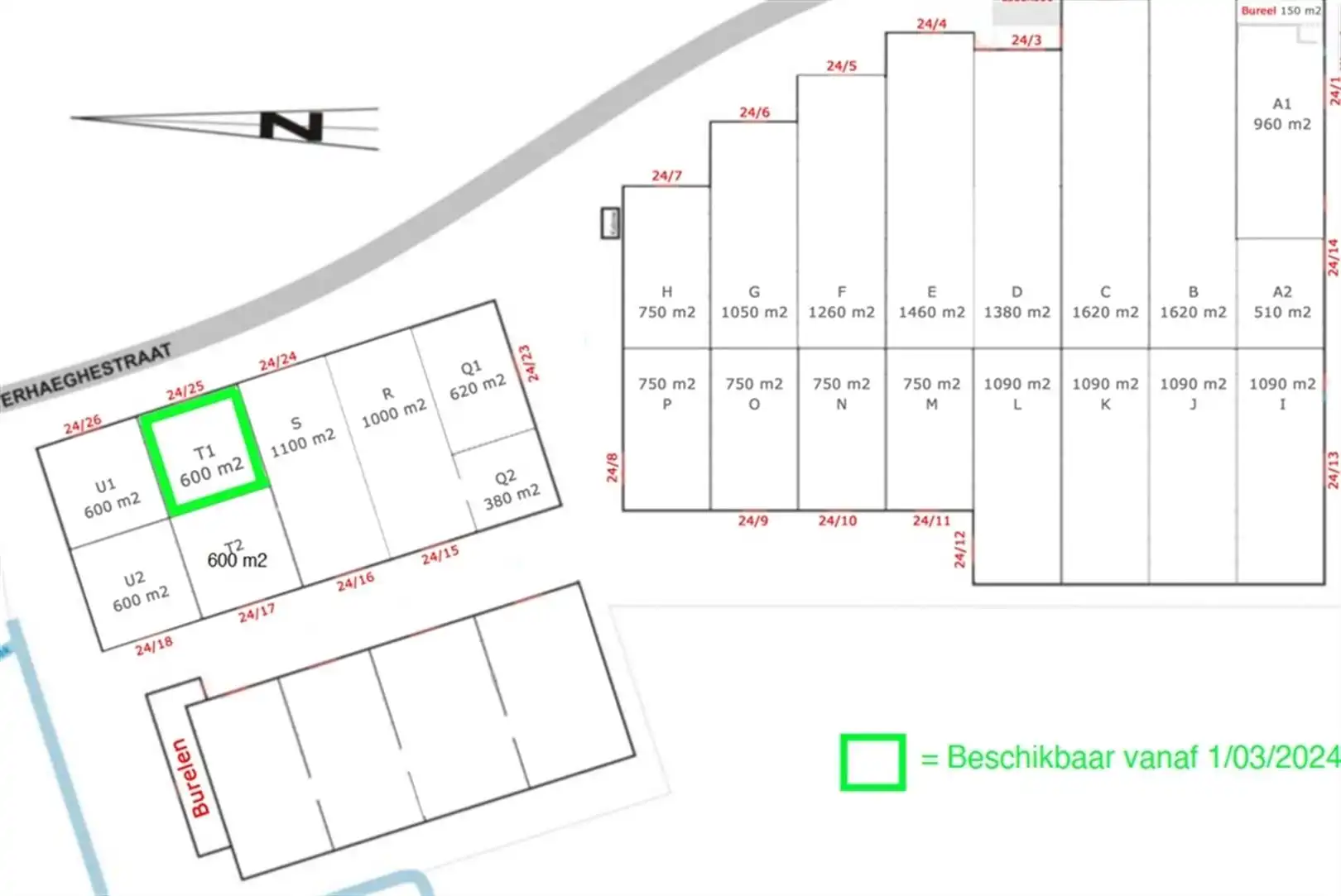 Deelruimtes in loods te Kuurne foto 13